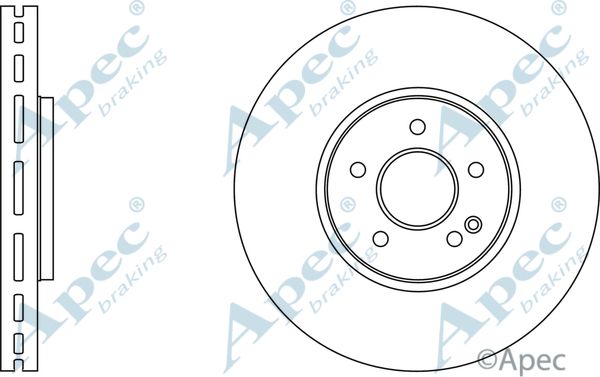 APEC BRAKING stabdžių diskas DSK2725